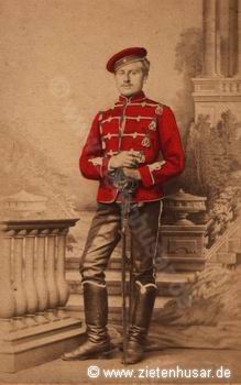 Husar ca. Mitte 1870er Jahre